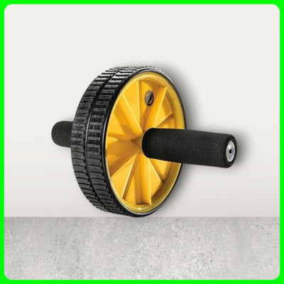 zxxxt Fitness AB Wheel / AB Roller Dual Wheel Core Trainer_1017 Ab Exerciser(Yellow)