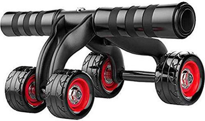 Woodvale Abdominal Wheel Roller (4 wheels) / Abdominal Ab Trainer Excercise For Unisex Ab Exerciser(Black, Green)