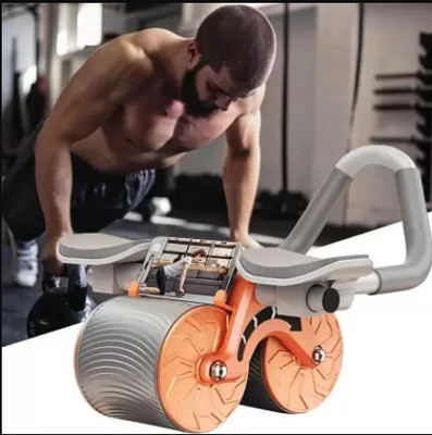 JOYGESTURE Automatic Rebound Fitness Exercise Roller Elbow Support Unisex Ab Exerciser Ab Exerciser(Multicolor)