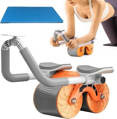 CONQUER Roller Wheel Exercise with Elbow Support, Automatic-Rebound Abdominal Wheel Ab Exerciser(Multicolor)