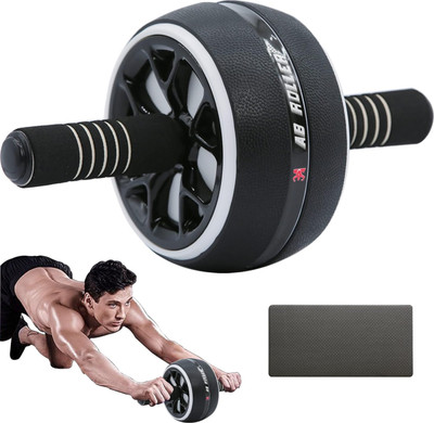 Shopeleven Premium Ab Roller for Men & Women Ab Roller for Workout & Home Gym Exercise Ab Exerciser(Black)