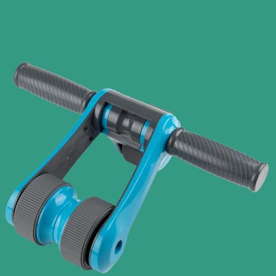 Shopeleven Ab Wheel Roller for Core Strength Training – Anti-Slip Dual Wheels with Knee Pad Ab Exerciser(Blue)