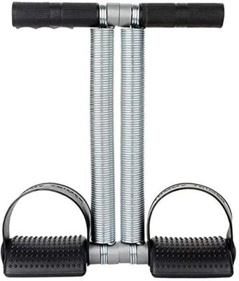 DHEER Double Spring Tummy Trimmer, Ab Exerciser , Multipurpose Fitness Equipment Ab Exerciser(Black, Silver)