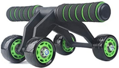GripForge 4-Wheel Ab Roller/Fitness Accessories/Exerciser & Gym Equipment for Unisex Ab Exerciser(Multicolor)