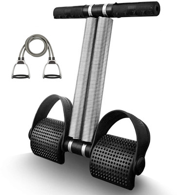 RASCO Double Spring Tummy Trimmer for Abs and Legs Exercise with Resistance Pull Rope Ab Exerciser(Black)