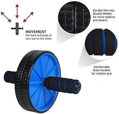 HOUSE OF COMMON Ab Exercise Equipment/Abdominal Strength Trainer for Unisex/2-Wheel Roller Ab Exerciser(Multicolor)