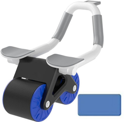 FINARO Ab Exercisers Abdominal Trainers Automatic Return Abdominal Roller Wheel Blue Ab Exerciser(Blue)