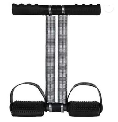 gamers hub TUMMY TRIMMER Double Spring (Black) Ab Exerciser (Black) Ab Exerciser(Black, Silver)