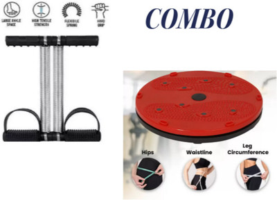 BOLDHIGH Combo Tummy Twister With Abs Tummy Trimmer Useful For Figure Tone-Up Ab Exerciser(Black)