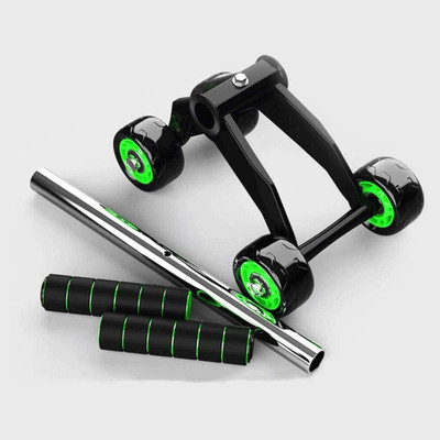 Nusay 4 wheel ab wheel roller for six pack abs workout at home Exerciser Ab Exerciser(Multicolor)