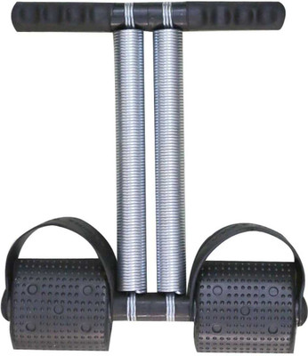 HOUSE OF COMMON Double Spring Tummy Trimmer Exerciser for home, Gym Ab Exerciser(Silver, Black)