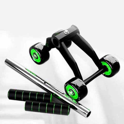 IRONCORE adbominal roller Ab Exerciser(Black, Green)