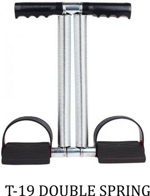 LIVOX Tummy Trimmer T-19 DOUBLE Steel Spring To Make 6 ABS and Good Fitness Ab Exerciser(Black)