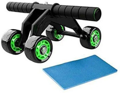 GripForge 4-Wheel Ab Roller/Fitness Accessories/Exerciser & Gym Equipment for Unisex Ab Exerciser(Multicolor)