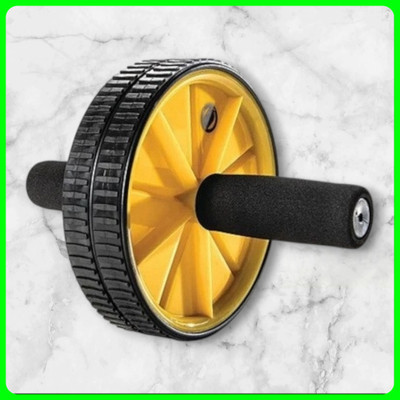 zxxxt Fitness AB Wheel / AB Roller Dual Wheel Core Trainer_717 Ab Exerciser(Yellow)