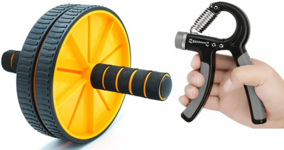 abso R Hand Grip & Ab Roller Premium Quality for man and women Ab Exerciser(Black)