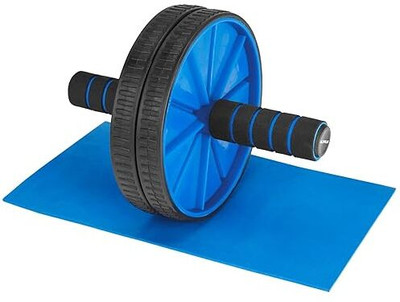 MINIBLITZ Gym Ab Roller/Indoor Ab Wheel for Abs Workouts/Dual Abdominal Exercise/Core Ab Exerciser(Blue)