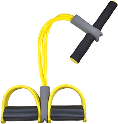 gamers hub Rubber Pull Rope Exerciser Toning Tube For Fitness_Reducer 134 Ab Exerciser(Yellow, Black)