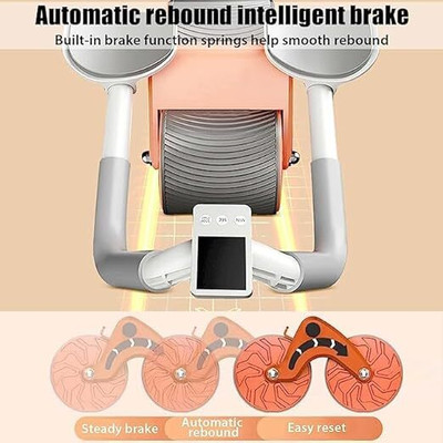 SeaRegal Abs Workout Abdominal Exercise Rollers,Automatic Rebound Abdominal Wheel Ab Exerciser(Multicolor)