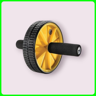 zxxxt Fitness AB Wheel / AB Roller Dual Wheel Core Trainer_917 Ab Exerciser(Yellow)