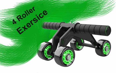 IPLLIVE Upgraded 4-Wheel Ab Roller With Knee Mat And Floor Wedge Ab Exerciser(Multicolor)