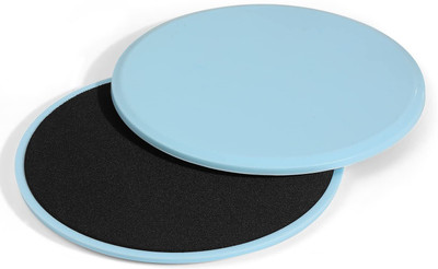 The Cube Gliding Discs | Dual Sided for Full Body Exercises On Carpet, Hardwood (Teal) Ab Exerciser(Blue)