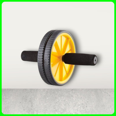zxxxt Fitness AB Wheel / AB Roller Dual Wheel Core Trainer_1019 Ab Exerciser(Yellow)