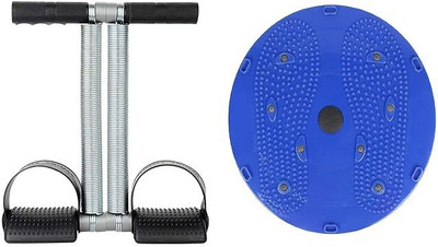 Jhaenterprise Tummy Trimmer and Tummy Twister Combo Home Gym Workout Multicolour-2 Ab Exerciser(Multicolor)