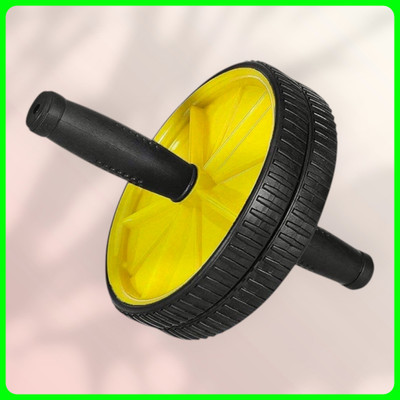 zxxxt Fitness AB Wheel / AB Roller Dual Wheel Core Trainer_1123 Ab Exerciser(Yellow)
