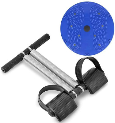 B VIBES Double Spring Tummy Trimmer Combo Tummy Twister Abdominal Exercise Ab Exerciser Ab Exerciser(Black)