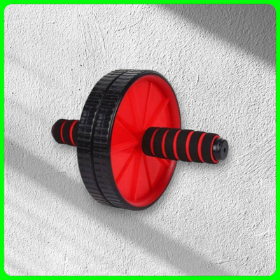 zxxxt Fitness AB Wheel / AB Roller Dual Wheel Core Trainer_849 Ab Exerciser(Red, Black)