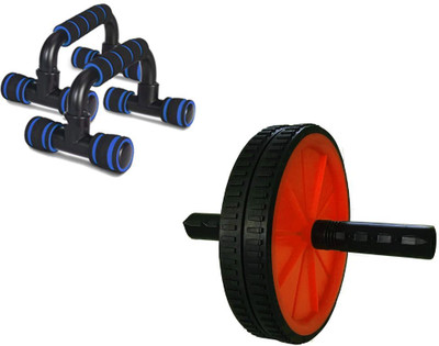DE JURE FITNESS Home Workout Gym Fitness Accessory Push-Up Bar & Ab Exerciser(Orange)