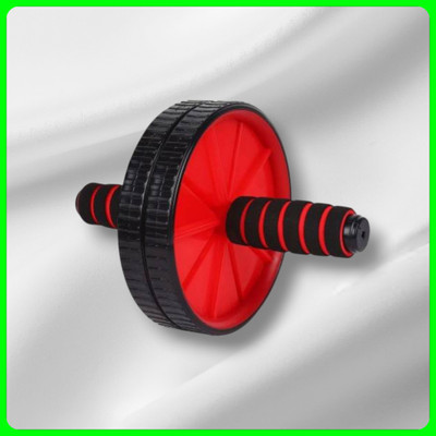 zxxxt Fitness AB Wheel / AB Roller Dual Wheel Core Trainer_799 Ab Exerciser(Red, Black)