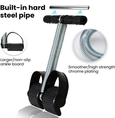 HOC Tummy Trimmer with Double Spring for Burn Calories & Tone Muscles Ab Exerciser(Black)