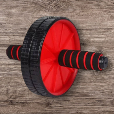 zxxxt Fitness AB Wheel / AB Roller Dual Wheel Core Trainer_99 Ab Exerciser(Red, Black)