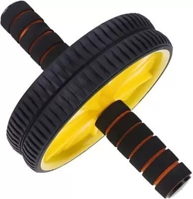 DHEER Ab Wheel Roller Anti Skid Double Wheel Total Body AB Roller Exerciser Ab Exerciser(Multicolor)