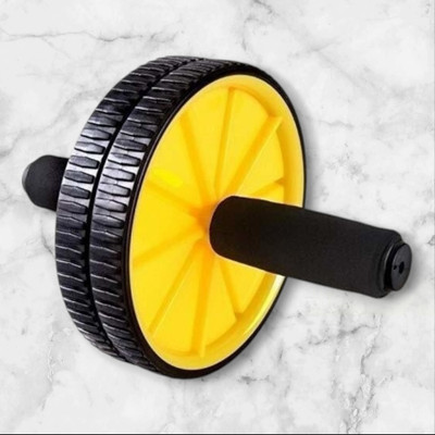zxxxt Fitness AB Wheel / AB Roller Dual Wheel Core Trainer_118 Ab Exerciser(Yellow)