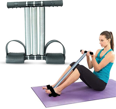 Ziccs Triple Spring Tummy Trimmer for Men and Women | Ab Exerciser Machine Ab Exerciser(Black)