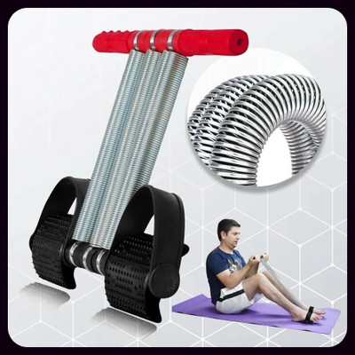 Athlian New_Triple Spring Tummy Trimmer Exerciser & Full Body Workout Ab Exerciser(Red)