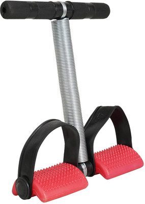 QUICK FIT Fitness Slimming Equipment,Pull Rope Single Spring Tension Foot Pedal Situp for Ab Exerciser(Black, Red)