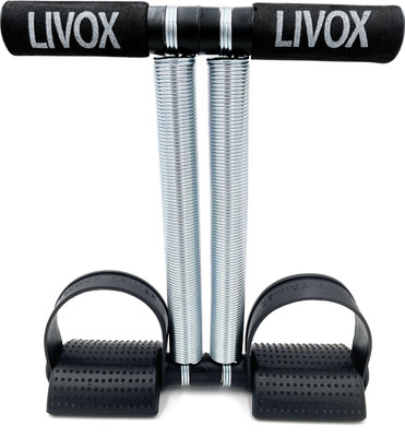 LIVOX Tummy Trimmer Men and Women for Abs Workout Stomach Exercise Machine Ab Exerciser(Black)
