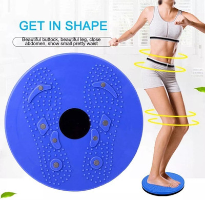 Manogyam Acupressure Twister (Pyramids n Magnets) Ab Exerciser(Blue)
