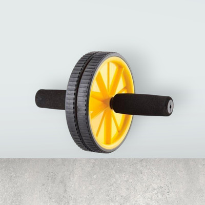 zxxxt Fitness AB Wheel / AB Roller Dual Wheel Core Trainer_469 Ab Exerciser(Yellow)