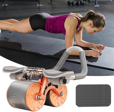 voordeel Automatic Rebound Ab Roller Wheel for Core & Abs Workout Ab Exerciser(Orange)