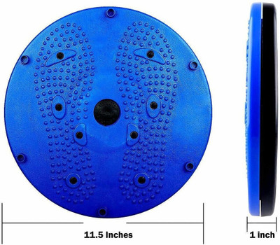 DHEER 4 IN 1 ACUPRESSURE MAGNETIC TWISTER THERAPY TUMMY SLIMMER Ab Exerciser(Blue)