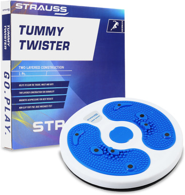 Strauss Tummy Twister for Weight Loss | Waist Trimmer | Body Toner Ab Exerciser(White, Blue)
