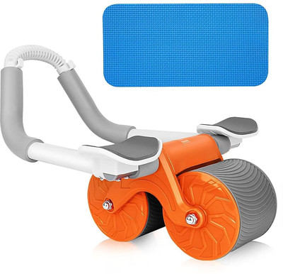 CHEFERYN Ab Roller Wheel Automatic Rebound & Knee Mat for Core Exercise Equipment Ab Exerciser(Multicolor)