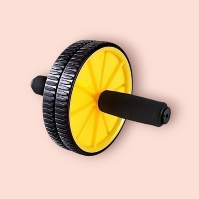 zxxxt Fitness AB Wheel / AB Roller Dual Wheel Core Trainer_368 Ab Exerciser(Yellow)