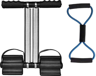 morikus Tummy Trimmer Double Spring -Waist Trimmer-Abs Exerciser-Body Toner-Fat Buster Ab Exerciser(Black)