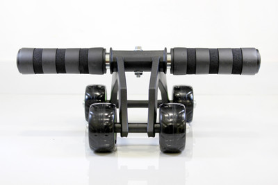 IRONCORE 4 Wheel Ab Roller Abdominal Trainers with Knee Pad Exercise Wheel for Home Gym Ab Exerciser(Green)